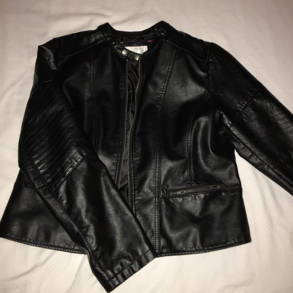 Faux leather jacket